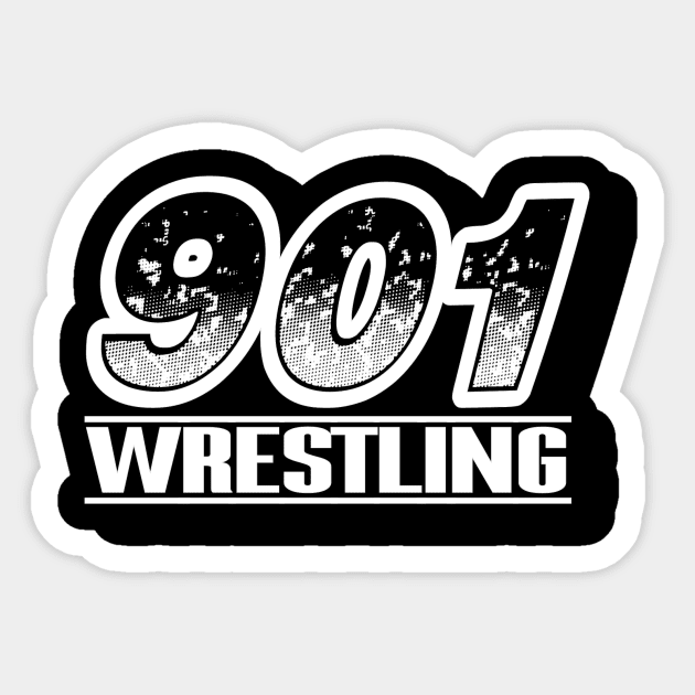 901 White Sticker by 901wrestling